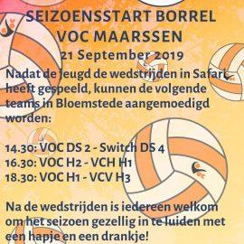 Seizoensstart borrel